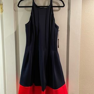 Size 14 Vince Camuto color block dress